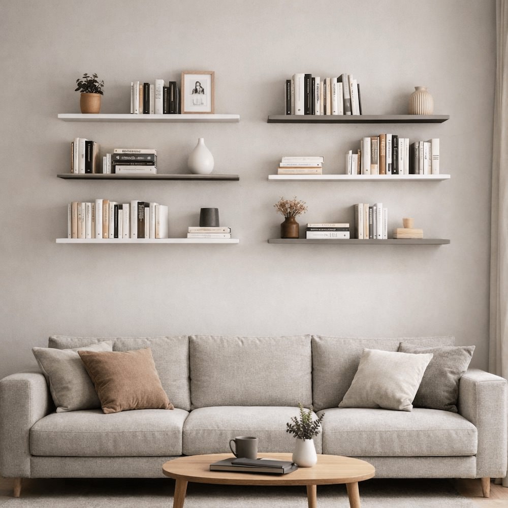 Mensole sopra divano